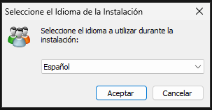 Seleccionar idioma en el proceso de instalación